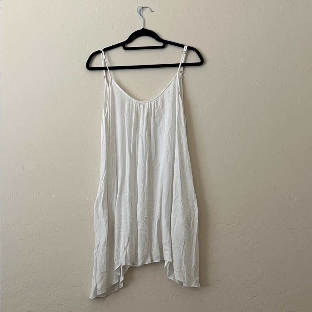 White Swimsuit Coverup Dress